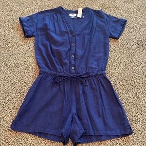 NWT Navy Blue Old Navy Romper, Size XS -- Super Cute!